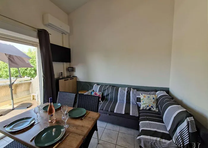 Appartement Bord De Avec Terrasse, Parking, Animaux Acceptes - Fr-1-387-215 Marseillan (Herault)